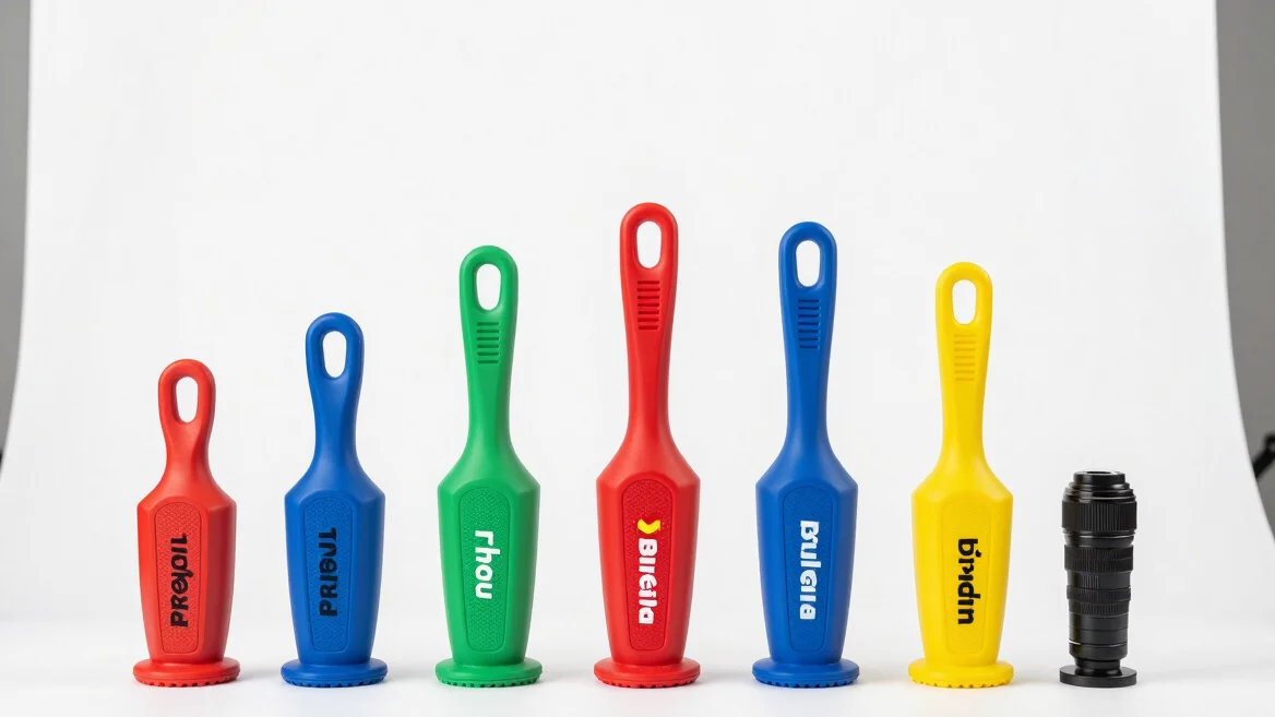 Bright studio product photography of a car accessory on a clean white backdrop, crisp studio light, vibrant commercial l